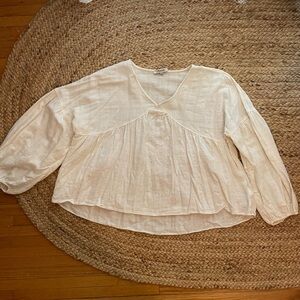 Madewell Airy Peasant Top